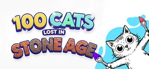100 Cats Lost in the Stone Age Find & Color banner