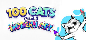 100 Cats Lost in Modern Art Mayhem banner