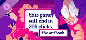 this game will end in 205 clicks. the artbook banner