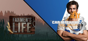 Car Mechanic Shop and Farmer banner