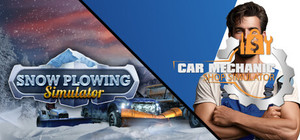 Car Mechanic Shop and Snow Plowing banner
