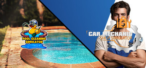 Car Mechanic Shop and Pool Cleaning banner