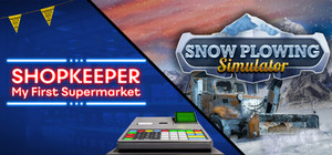 Shopkeeper and Snow Plowing banner