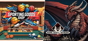 Sporting Goods Shop - None Shall Intrude banner