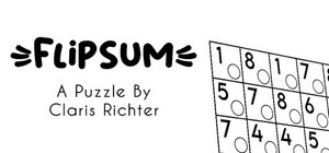 FlipSum - A Puzzle By Claris Richter banner