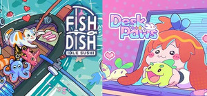 Desk Paws&Fish to Dish: Idle Sushi banner