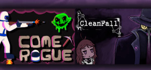 CleanFall + Comet Rogue - mining roguelikes banner