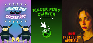 Dead by Backrooms Anomaly + Finger Fury Clicker + Infinite Idle: Online Clicker RPG banner