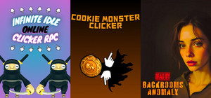 Dead by Backrooms Anomaly + Infinite Idle: Online Clicker RPG + Cookie Monster Clicker banner
