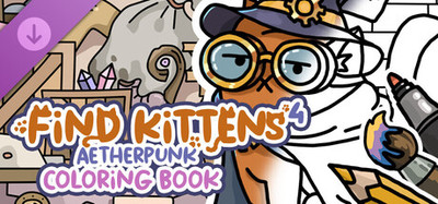 HIDDEN CATS 4: Aetherpunk - Coloring Book