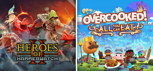 Overcooked! All You Can Eat x Heroes of Hammerwatch II banner