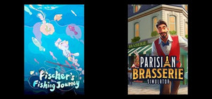 Parisian Brasserie Simulator and Fischer's Fishing Journey banner