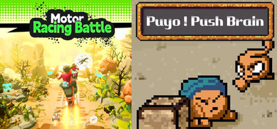 🏍️Motor Racing Battle x 🧠Puyo! Push Brain
