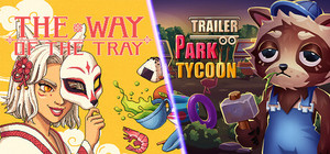 Trailer Park Tycoon: Raccoon Ranch + The Way of the Tray: Japanese Restaurant Simulator banner