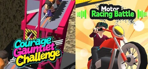 🏃‍➡Courage Gauntlet Challenge x 🏍️Motor Racing Battle banner