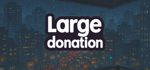 Large donation banner