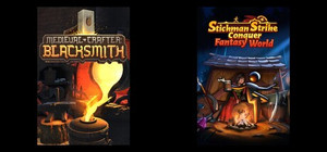 Medieval Crafter: Blacksmith & Stickman Strikes: Conquer Fantasy World banner