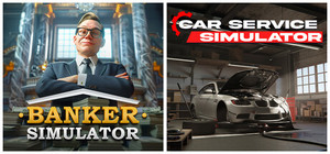 Banker Simulator with Car Service Simulator banner