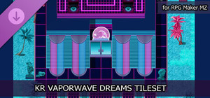 RPG Maker MZ - KR Vaporwave Dreams Tileset banner