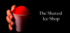 The shaved ice shop banner