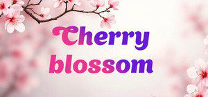 Cherry blossom banner