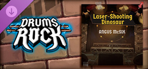 Drums Rock: Angus McSix - 'Laser-Shooting Dinosaur' banner