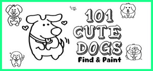 🐾🎨 101 Cute Dogs: Find & Paint - Pawsome Edition 🎨 🐾 banner
