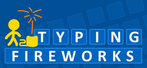 Typing Fireworks banner
