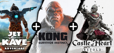 Castle of Heart: Retold + Kong: Survivor Instinct + Jet Kave Adventure