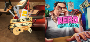 Nerd in Music Store banner