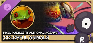 Pixel Puzzles Traditional Jigsaws Pack: Colorful Animals banner
