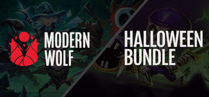 Modern Wolf Halloween banner