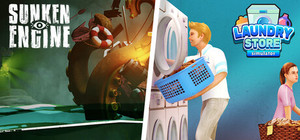 Sunken Engine x Laundry Store Simulator banner