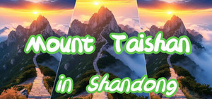 Mount Taishan in Shandong banner