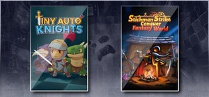 Tiny Auto Knights & Stickman Strikes: Conquer Fantasy World banner