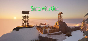 Santa with Gun banner