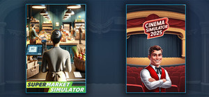 Supermarket Simulator & Cinema Simulator 2025 banner