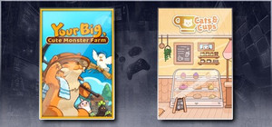 Your Big, Cute Monster Farm & Cats & Cups banner