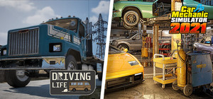Driving Life x Car Mechanic Simulator 2021 banner