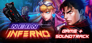 Neon Inferno + Soundtrack banner