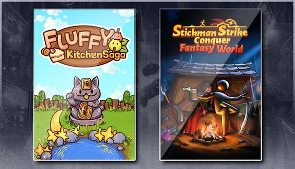 Fluffy Kitchen Saga & Stickman Strikes: Conquer Fantasy World