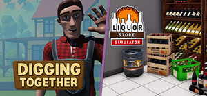 Digging in Liquor Store banner