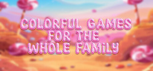 Colorful games for the whole family banner