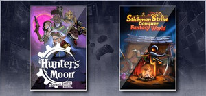 Hunter's Moon: A Sovereign Syndicate Adventure & Stickman Strikes: Conquer Fantasy World banner