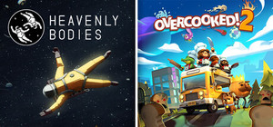 Heavenly Bodies + Overcooked! 2 banner
