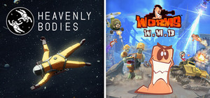 Heavenly Bodies + Worms W.M.D banner