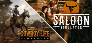 Cowboy in Saloon banner