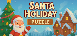 Santa Holiday Puzzle banner