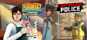 Comic Book Store Simulator and Contraband Police banner