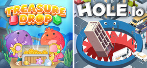 Treasure Drop + Hole io banner